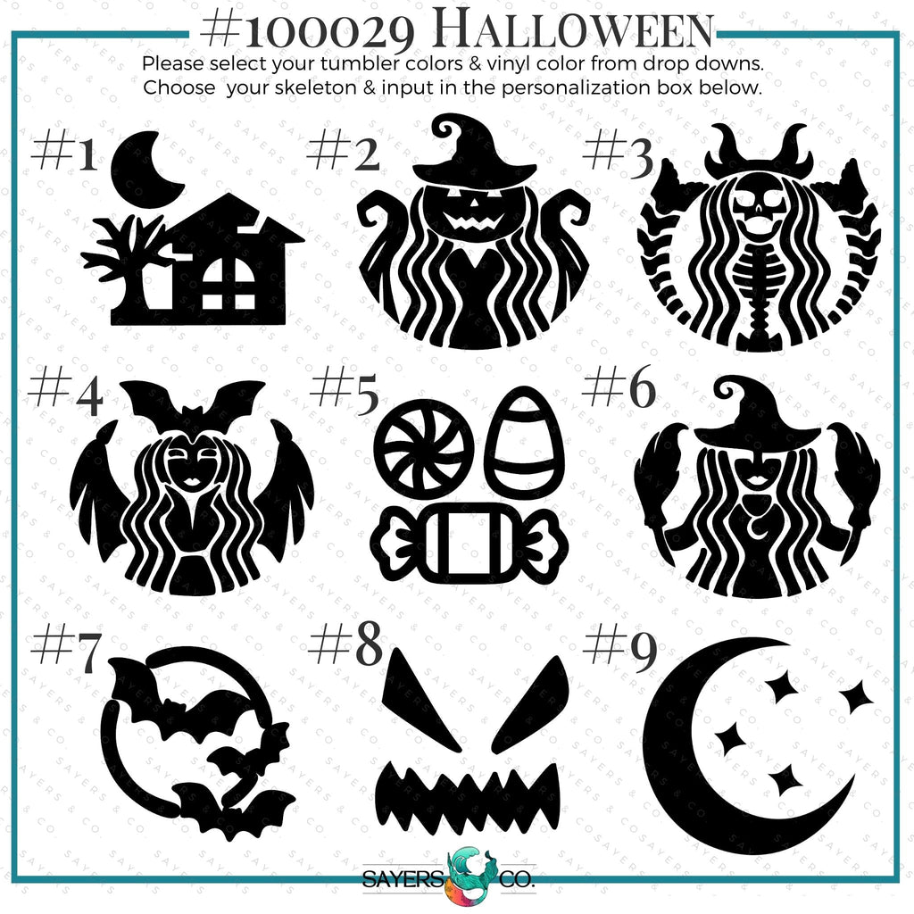 Nine examples of Halloween customization options