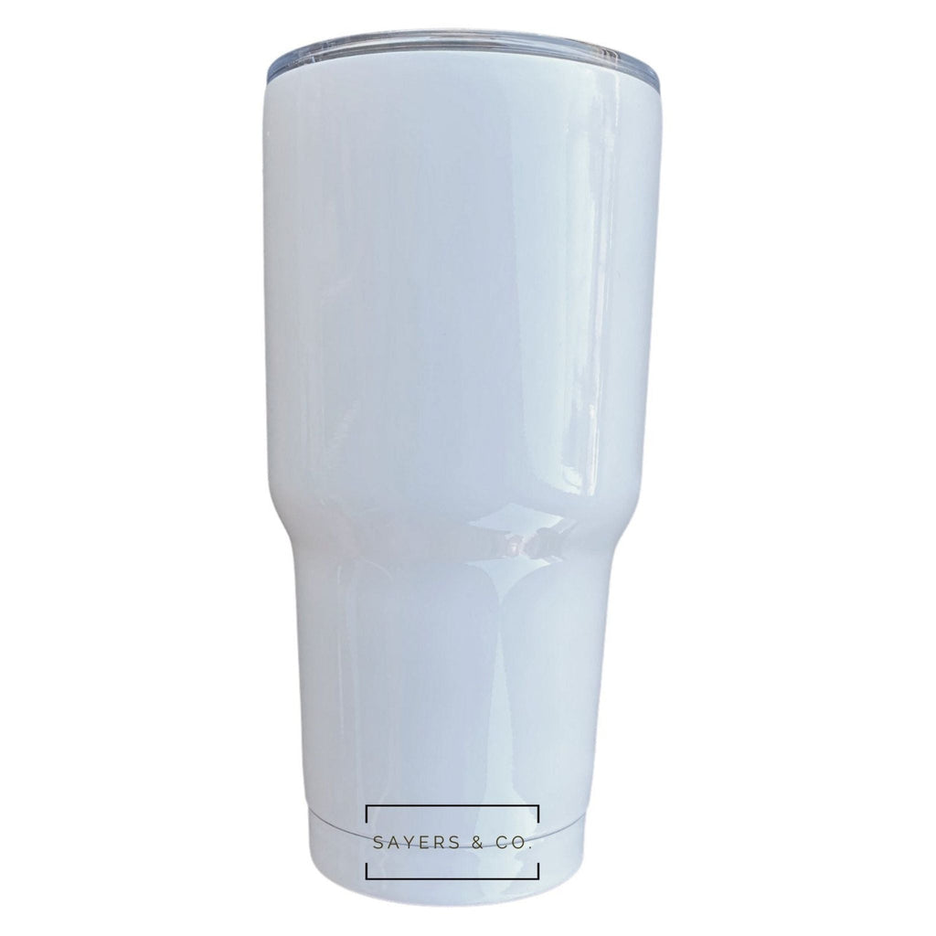 (Pack of 30) 20oz or 30oz Sublimation White Car Tumbler