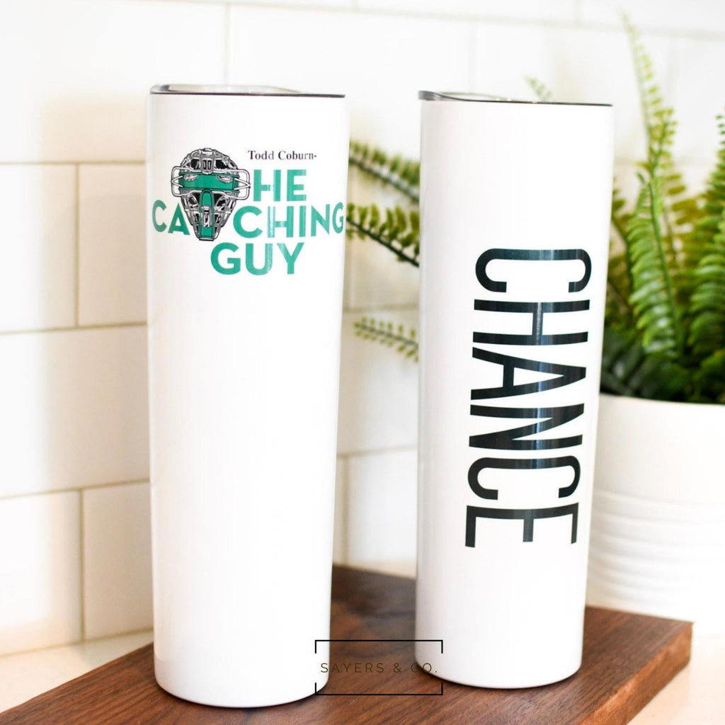 (Pack of 20) 20oz or 30oz Skinny Straight White Sublimation Tumbler