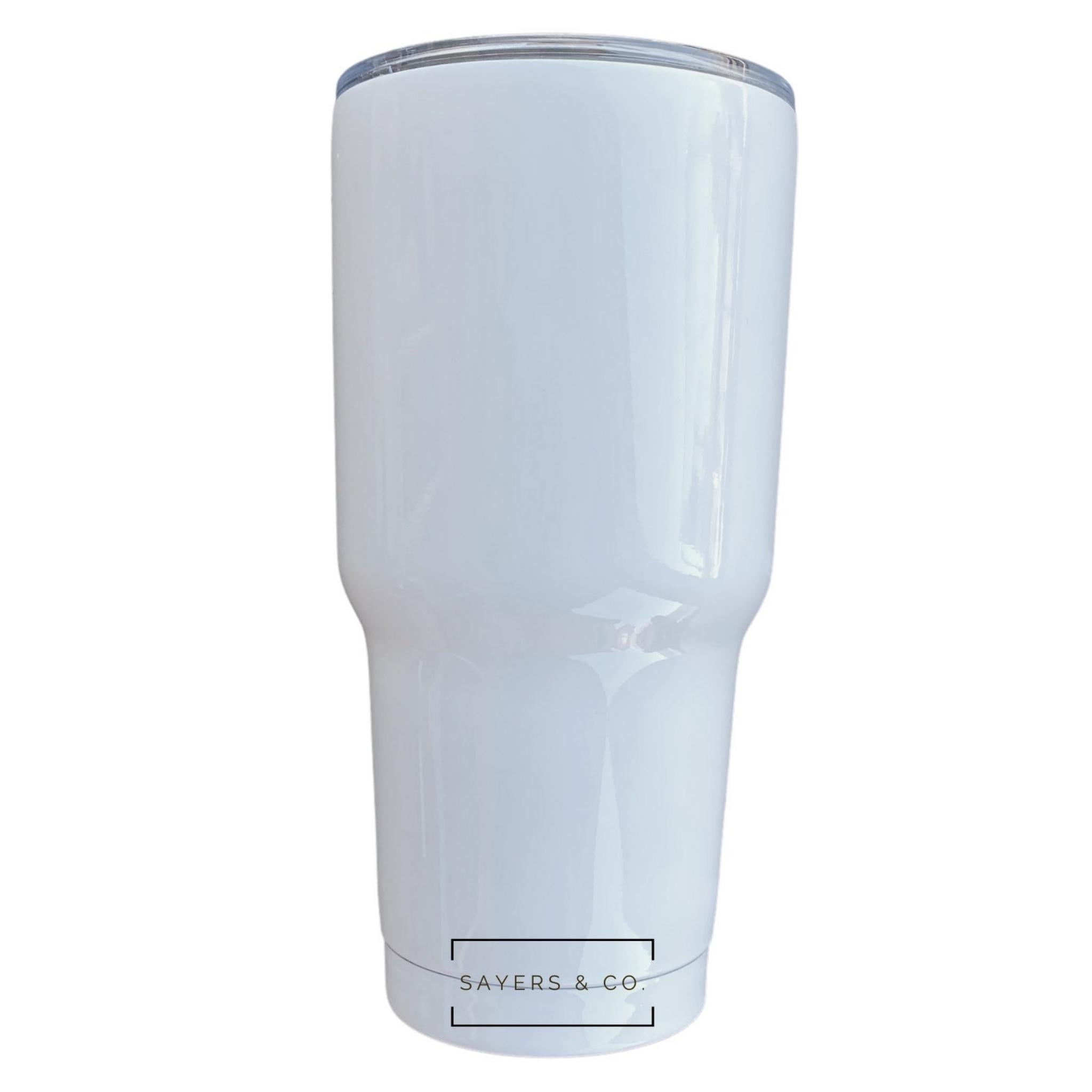 20oz or 30oz Skinny Straight White Sublimation Tumbler – Sayers & Co.