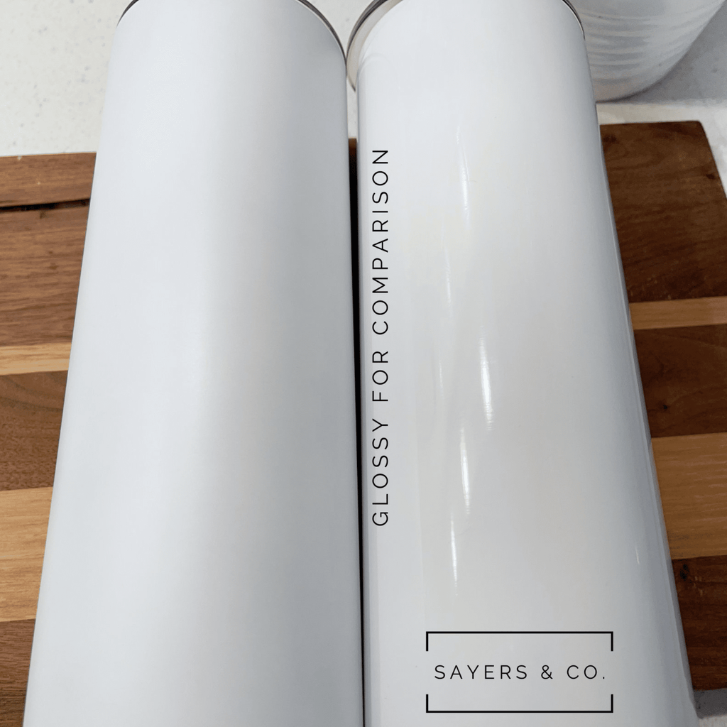 (Pack of 20) 20oz Matte White Straight Sublimation Blank | Sayers & Co.