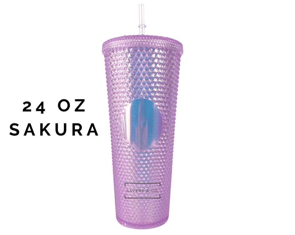 24oz Sakura Studded Double Walled Tumbler | Sayers & Co.