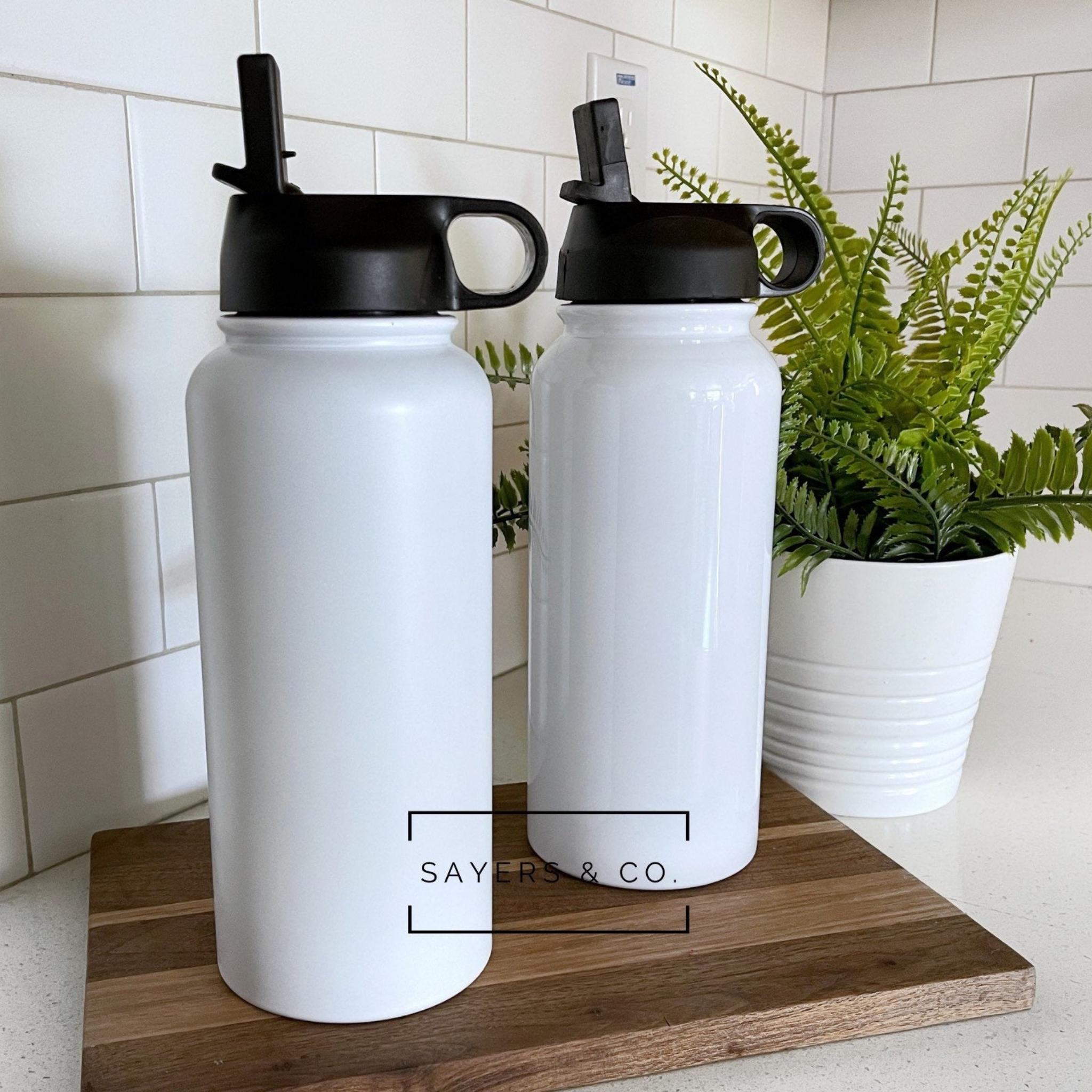 32oz. White Stainless Steel Water Bottle by Celebrate It™