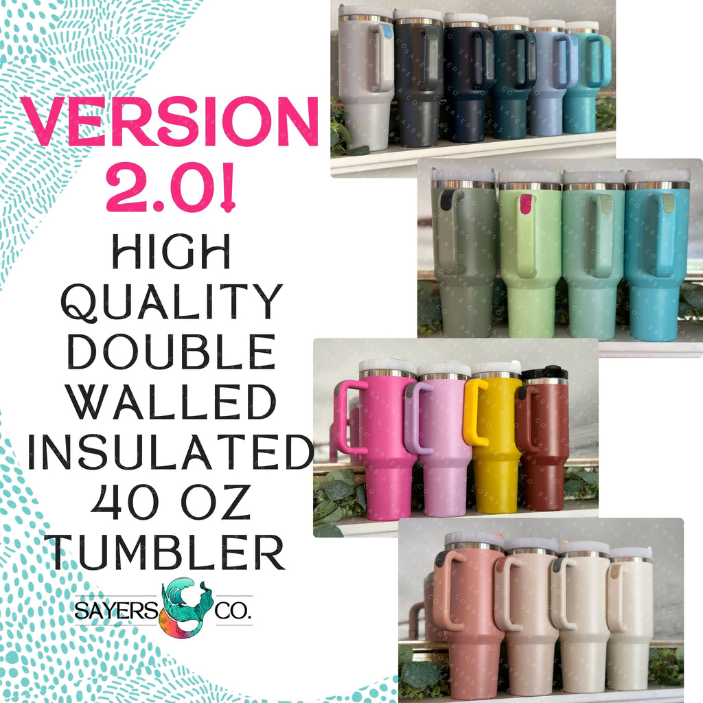 40oz Large Tumbler – Sew Southern Designs