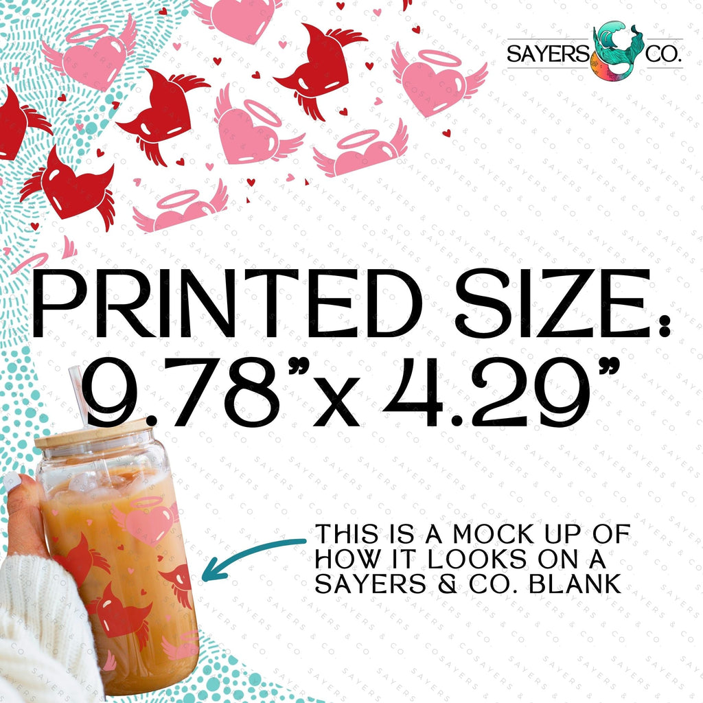 Copy of PRINTED Sublimation Transfer: Milk Milk Sugar Certified Printer- Berry Hearts 16oz Valentine's Day Sublimation Print | Sayers & Co.