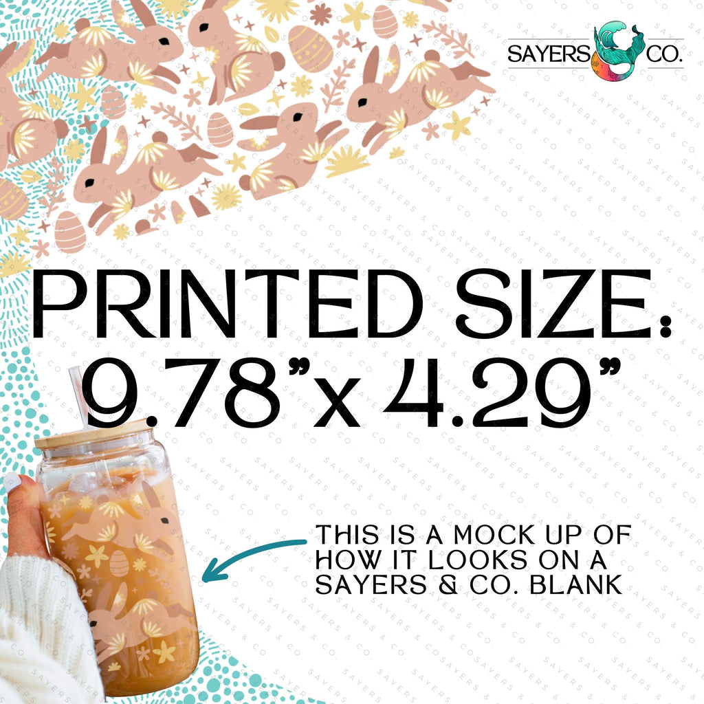 Copy of PRINTED Sublimation Transfer: Milk Milk Sugar Certified Printer- Peeps and Rainbows 16oz Easter Sublimation Print | Sayers & Co.