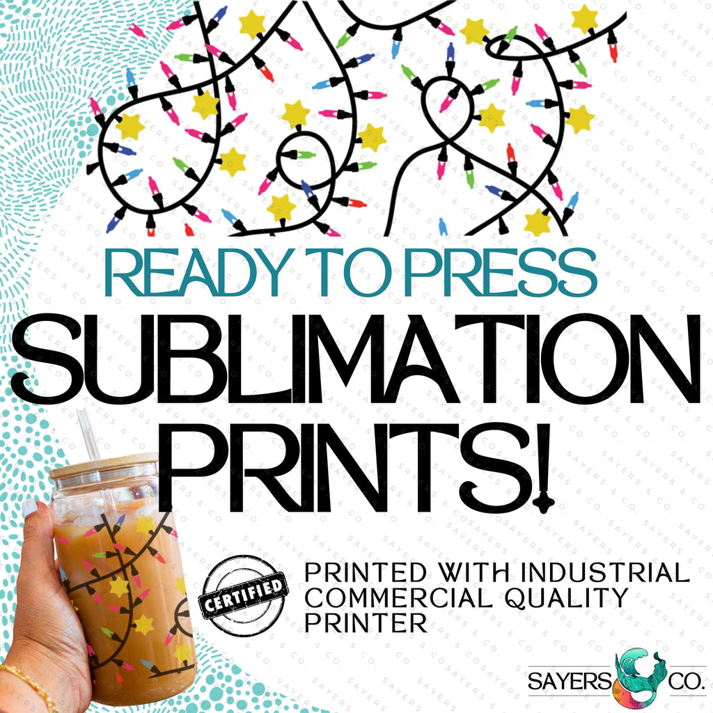 Copy of PRINTED Sublimation Transfer: Milk Milk Sugar Certified Printer- Christmas Groove, Christmas Pattern, Christmas Trees, Candy Cane, Mistletoe, Holiday 16oz Christmas Sublimation Print | Sayers & Co.