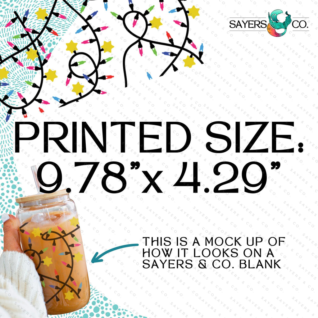 Copy of PRINTED Sublimation Transfer: Milk Milk Sugar Certified Printer- Christmas Groove, Christmas Pattern, Christmas Trees, Candy Cane, Mistletoe, Holiday 16oz Christmas Sublimation Print | Sayers & Co.