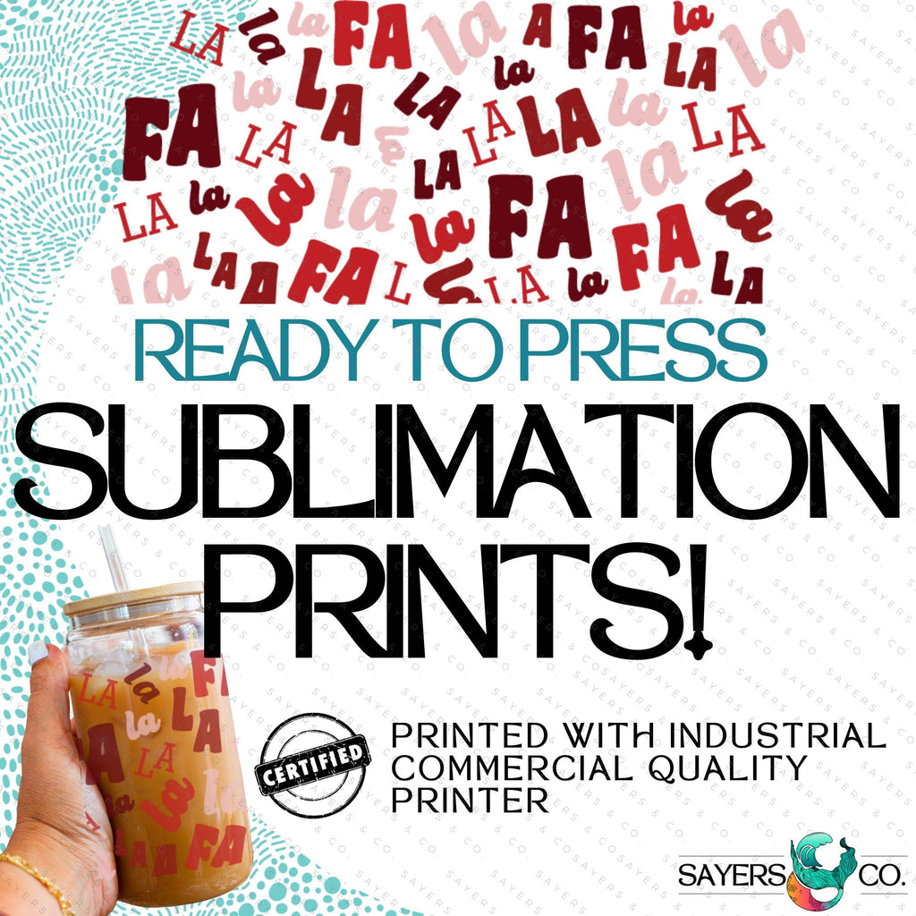 Copy of PRINTED Sublimation Transfer: Milk Milk Sugar Certified Printer- Christmas Sugar Cookies, Reindeer Cookies, Snowman Cookies, Christmas Tree Cookies, Christmas Cookies, Holiday 16oz Christmas Sublimation Print | Sayers & Co.