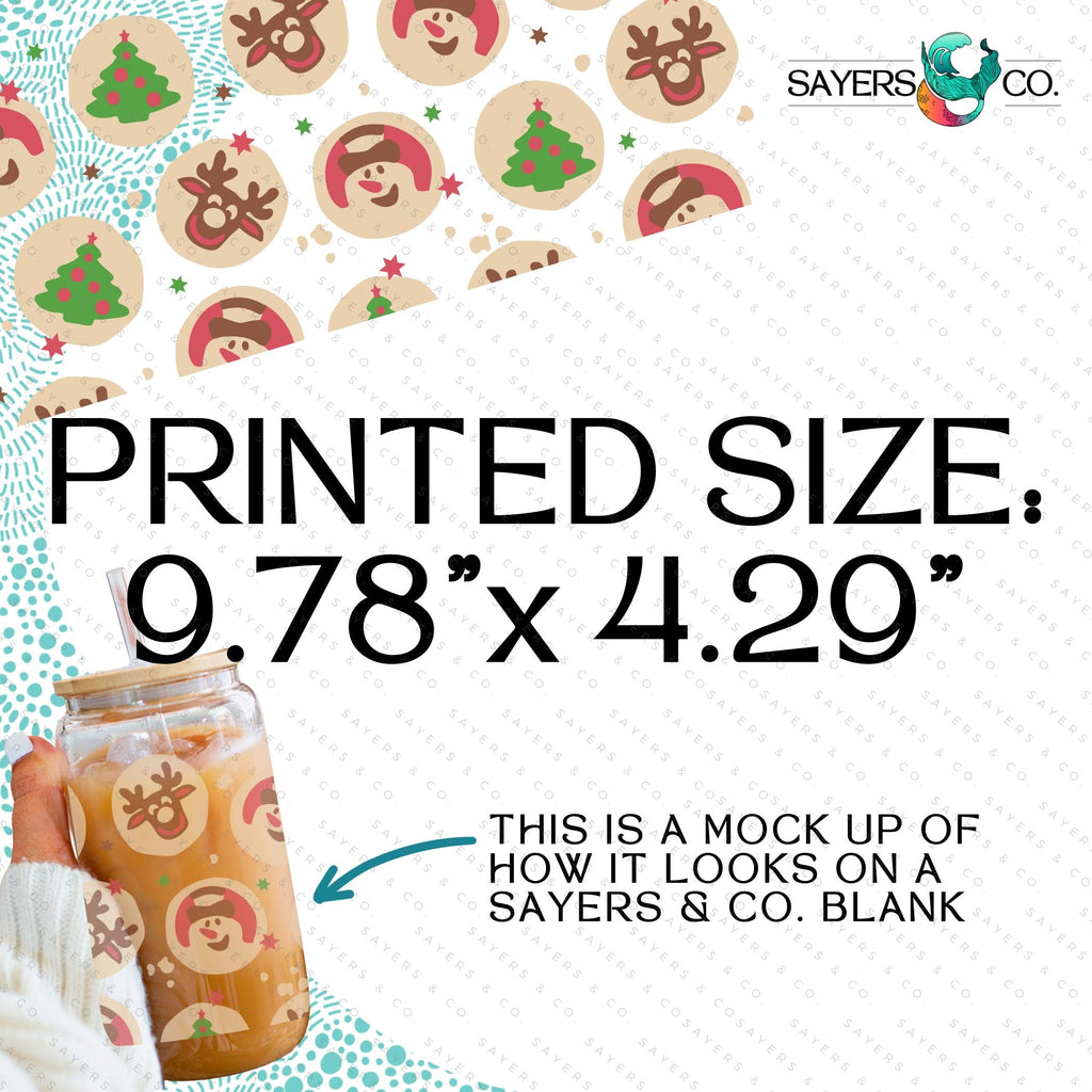 Copy of PRINTED Sublimation Transfer: Milk Milk Sugar Certified Printer- Christmas Lights 2.0, Christmas Pattern, Christmas Lights, Holiday 16oz Christmas Sublimation Print | Sayers & Co.