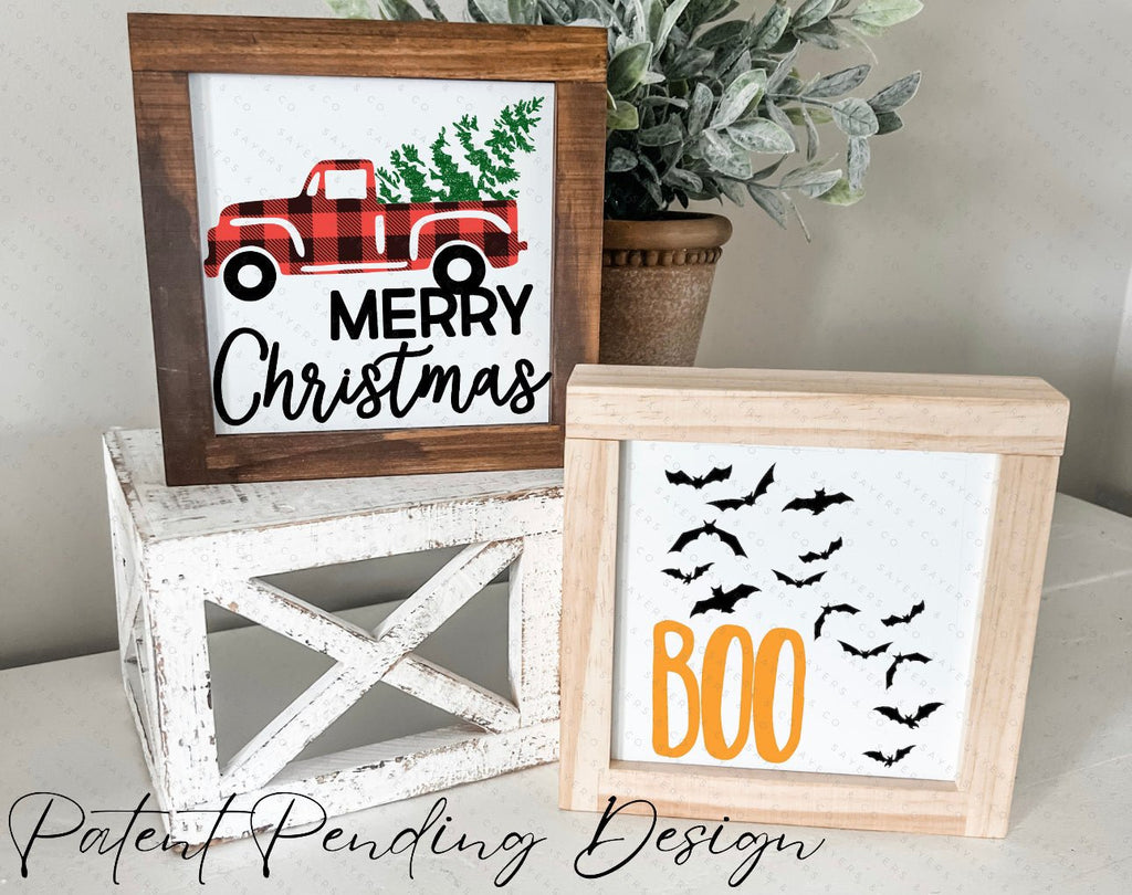 Infinity Frame: Seasonal Customizable Interchangeable Sign | Sayers & Co.