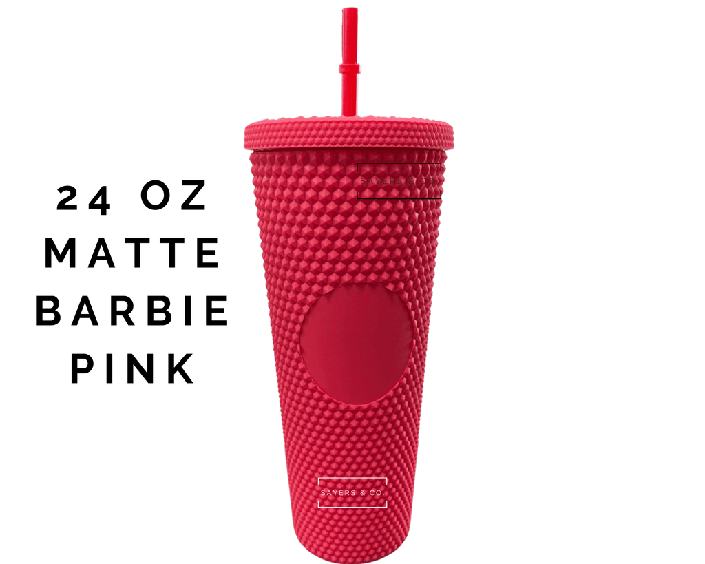 Copy of 24oz Matte Barbie Pink Studded Double Walled Tumbler | Sayers & Co.