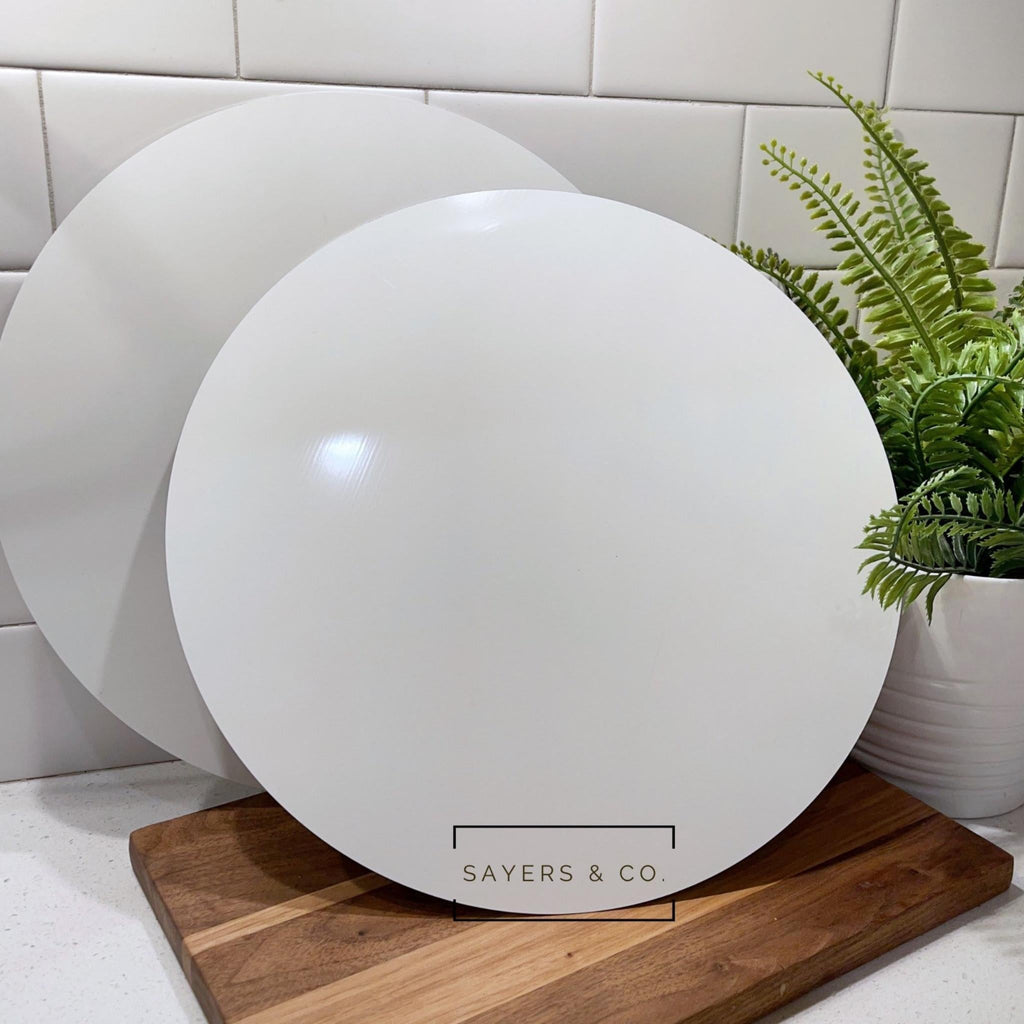 11.75” Round Circle White Sublimation Sign Blanks | Sayers & Co.