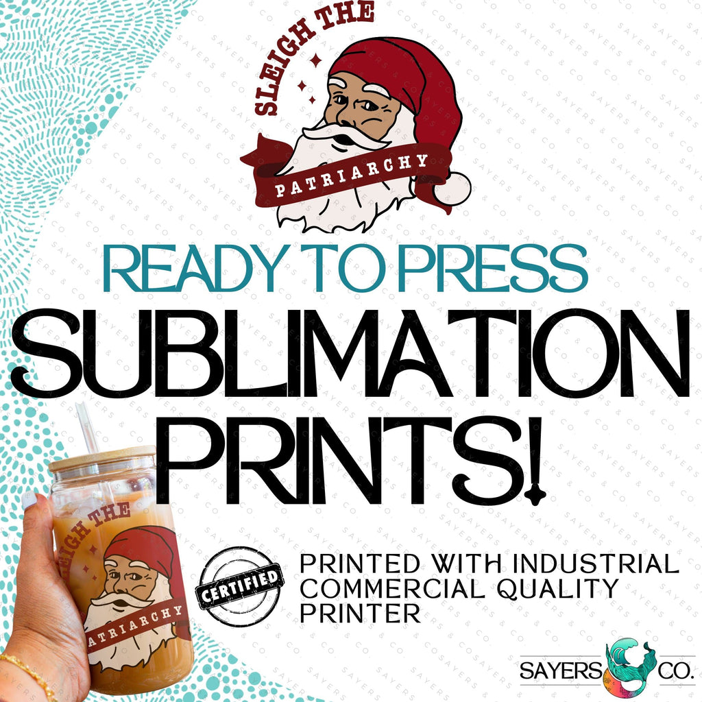 Copy of PRINTED Sublimation Transfer: Milk Milk Sugar Certified Printer- Winter Magic, Christmas Tumbler, Winter Tumbler, Snowflake Tumbler, Deer Tumbler, Christmas Trees Tumbler, Holiday 16oz Christmas Sublimation Print | Sayers & Co.