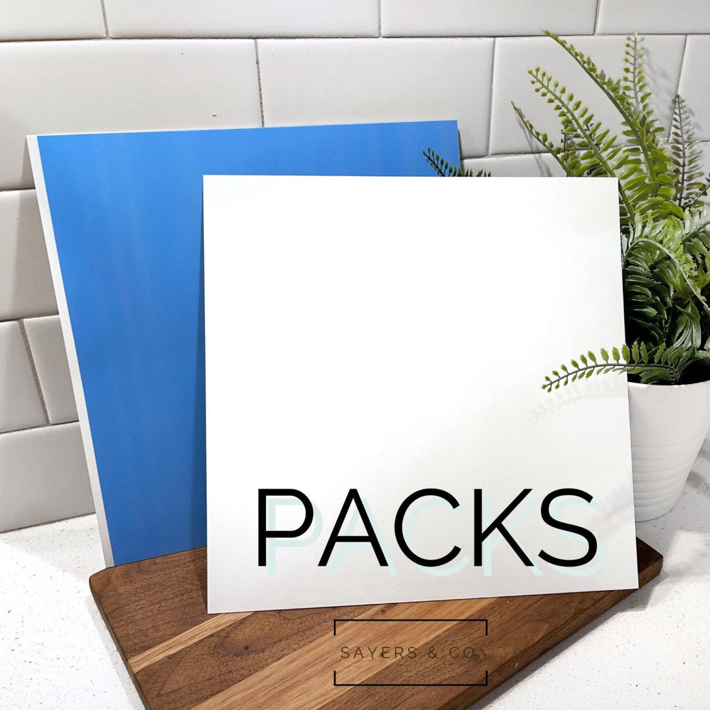 (Bulk Packs) 10” Square White Sublimation Sign Blanks | Sayers & Co.