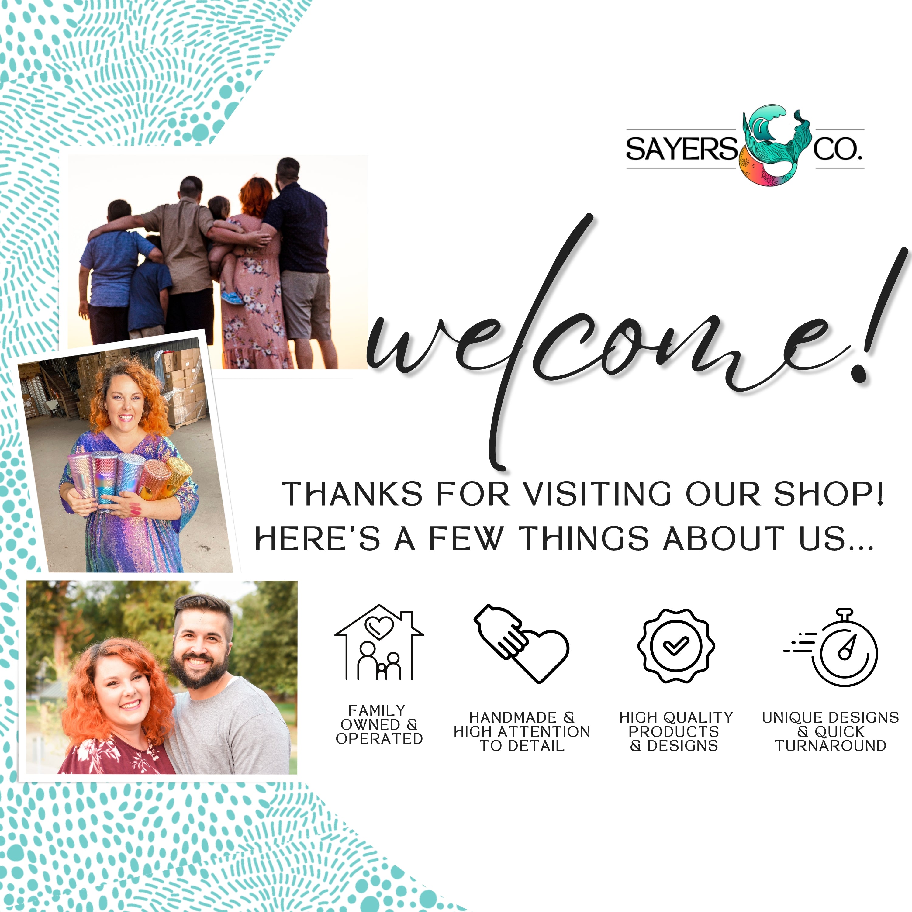 Welcome-Sayers&Co-Family-Owned-Handmade-Unique | Sayers & Co.