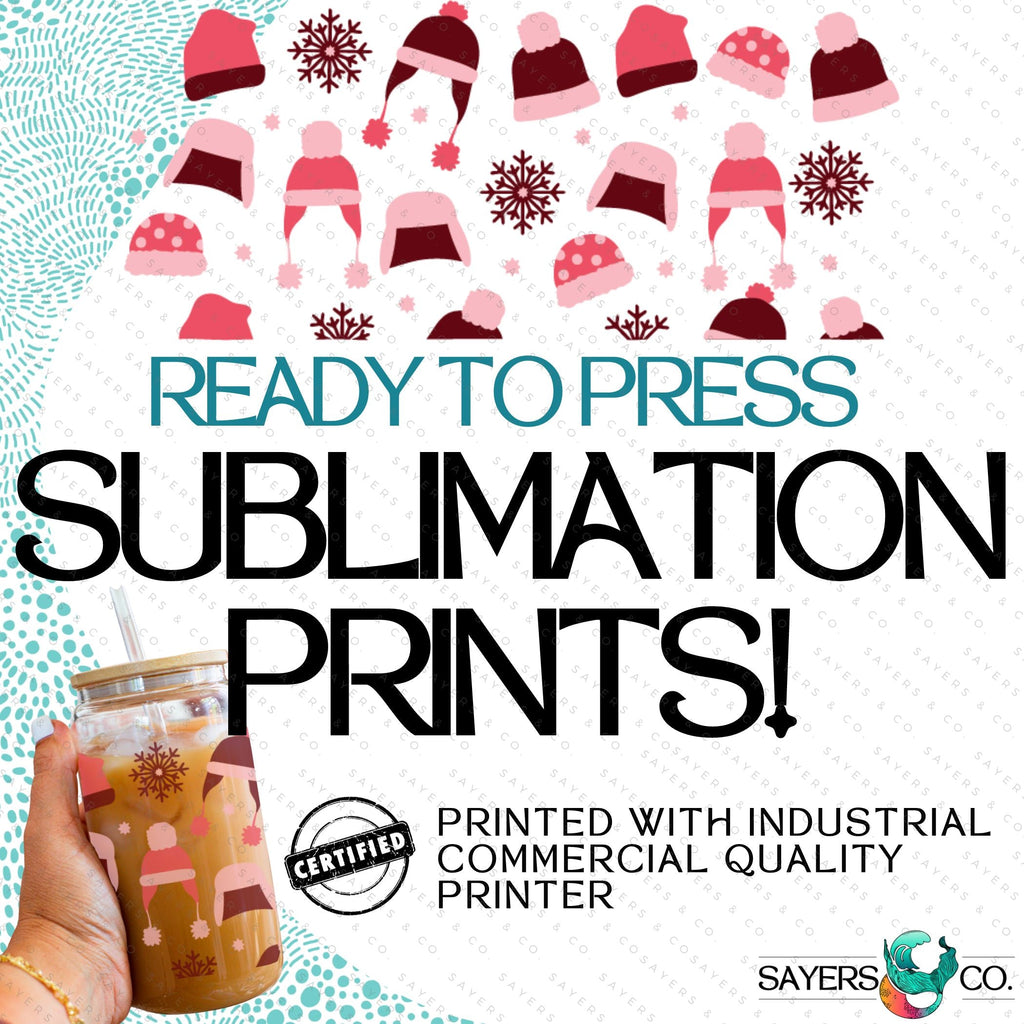 Copy of PRINTED Sublimation Transfer: Milk Milk Sugar Certified Printer- Snowfall, Christmas Tumbler, Winter, Snowflake Tumbler, Winter Tumbler, Holiday 16oz Christmas Sublimation Print | Sayers & Co.