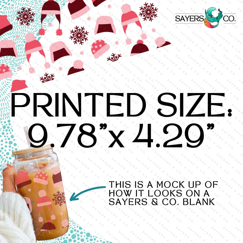 Copy of PRINTED Sublimation Transfer: Milk Milk Sugar Certified Printer- Snowfall, Christmas Tumbler, Winter, Snowflake Tumbler, Winter Tumbler, Holiday 16oz Christmas Sublimation Print | Sayers & Co.