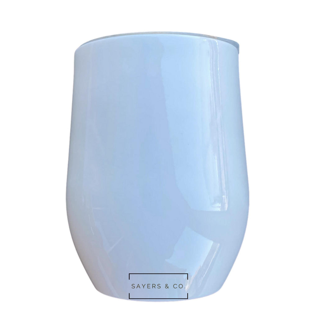 (Pack of 30) 12oz White Classic Sublimation Wine Tumbler