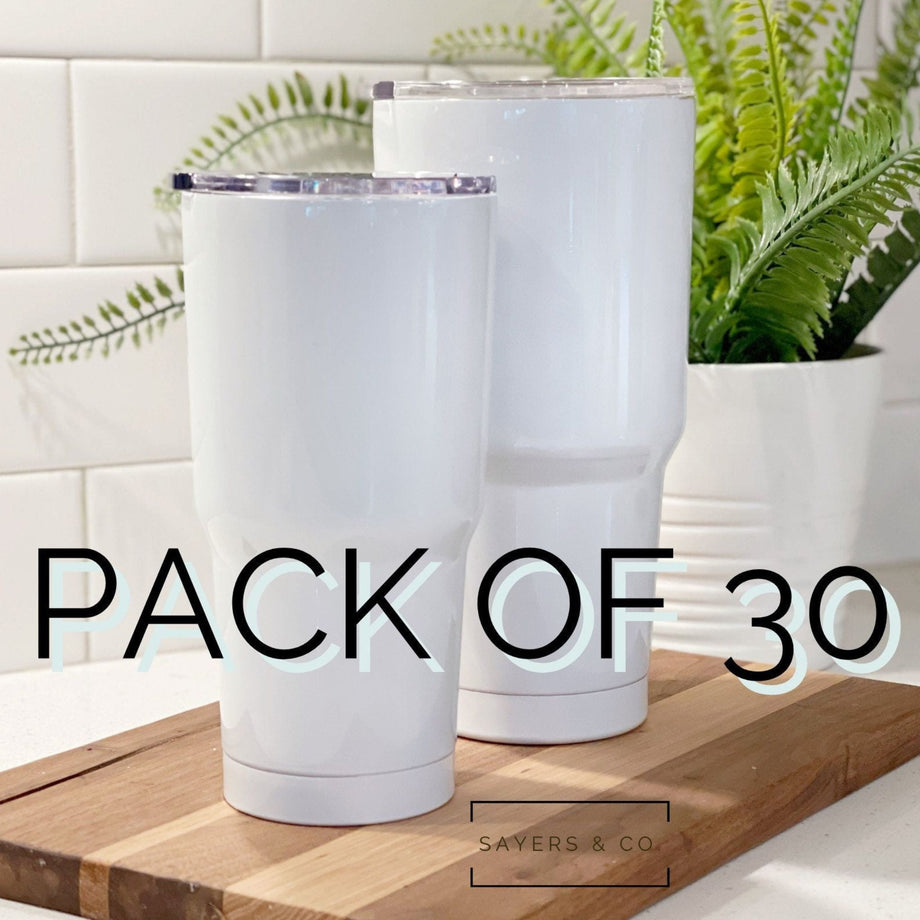 Blank 20-Pack 40 OZ SUBLIMATION TUMBLER WITH HANDLE! FREE SHIPPING!