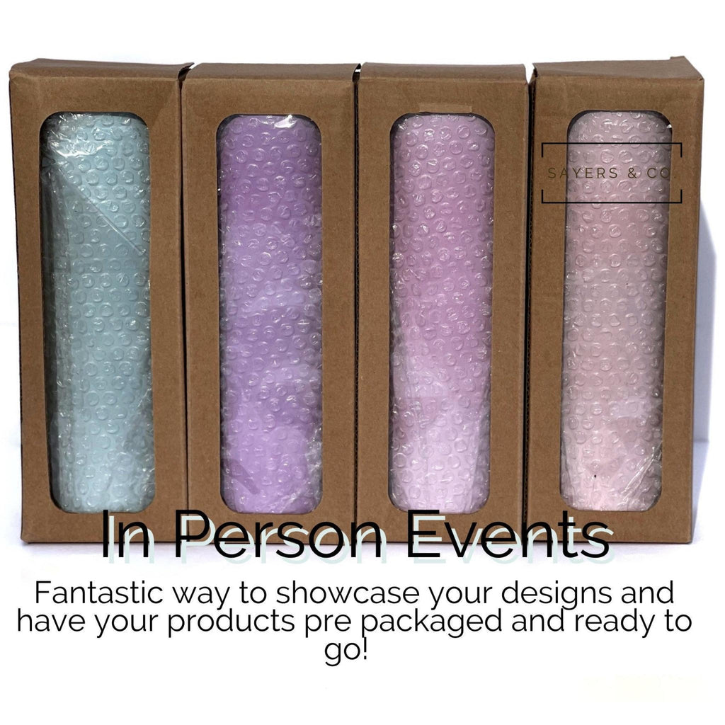 20oz UV Color Glitter Straight Sublimation Tumbler