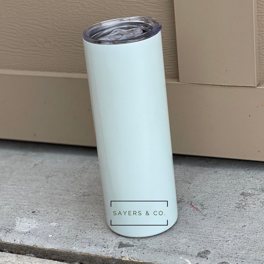 20oz UV Color Glitter Straight Sublimation Tumbler