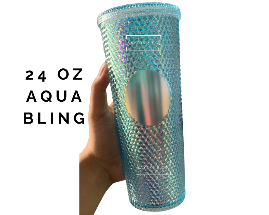 24oz Matte & Glossy Studded Double Walled Tumbler – Sayers & Co.