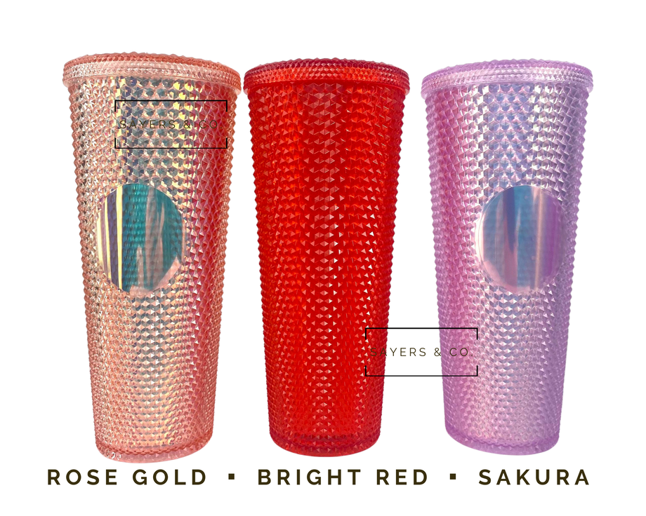 24oz Matte & Glossy Studded Double Walled Tumbler – Sayers & Co.