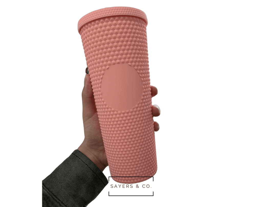 24oz Matte & Glossy Studded Double Walled Tumbler