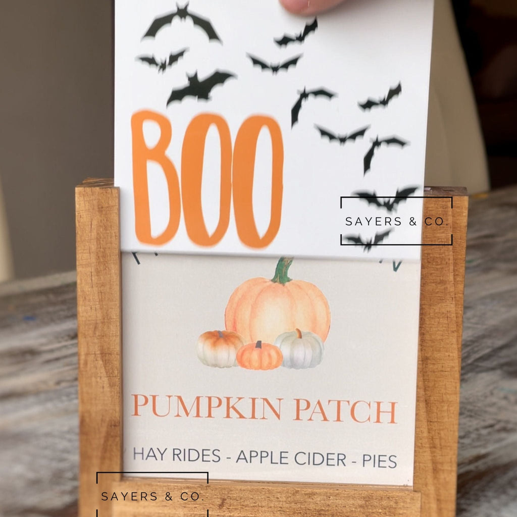 Infinity Frame: Seasonal Customizable Interchangeable Sign