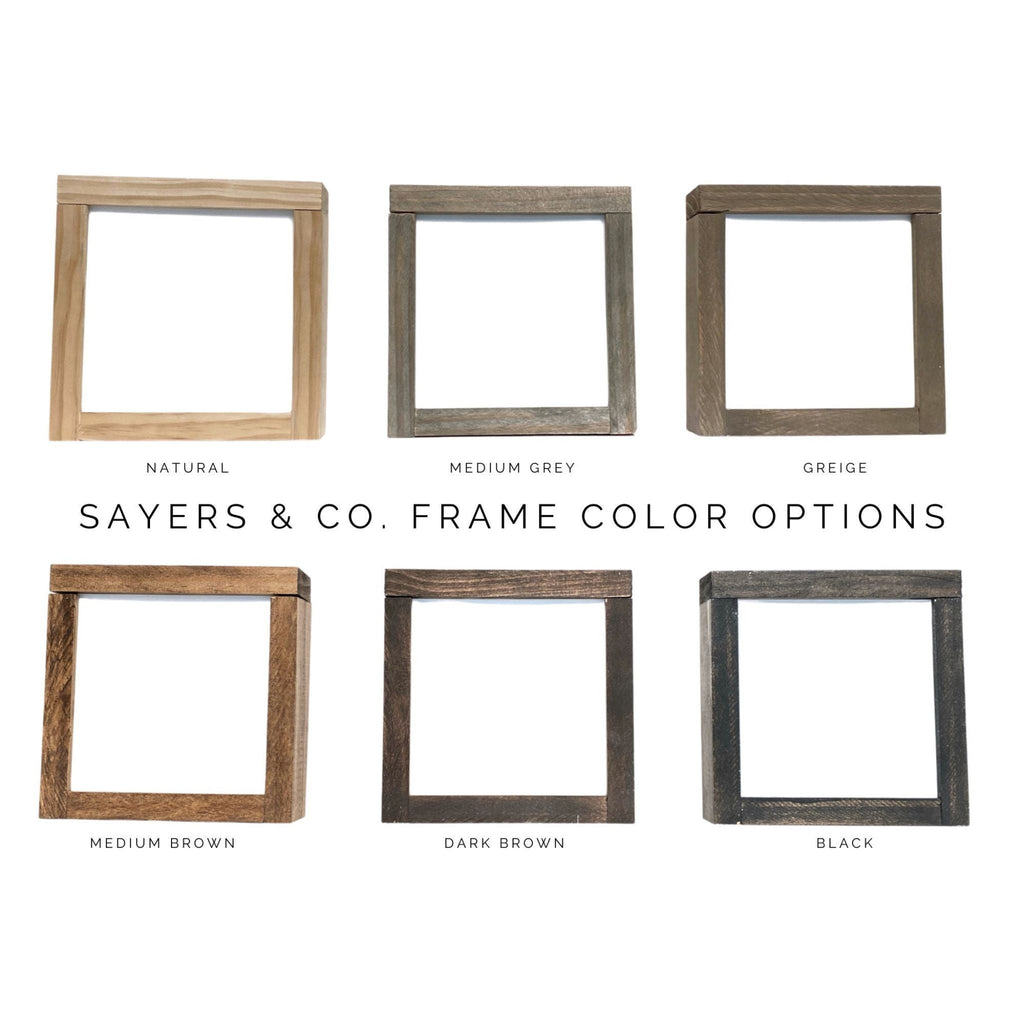 Infinity Frame: Seasonal Customizable Interchangeable Sign