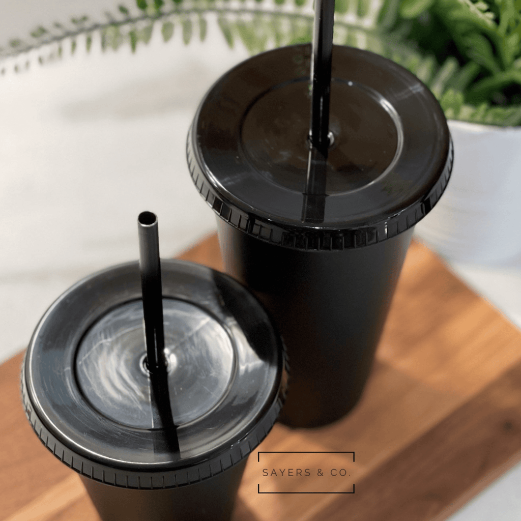 Matte Black Blank Cold Cup | Sayers & Co.