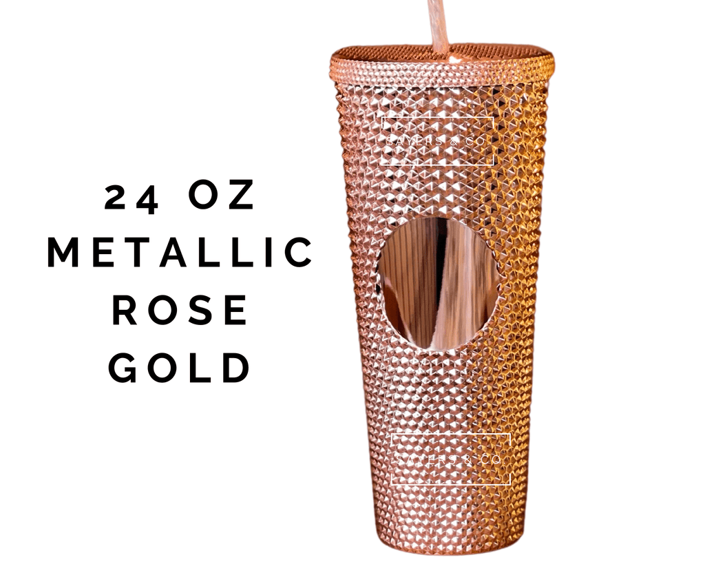 Custom Merry Mini Studded 24oz Double Walled Tumbler