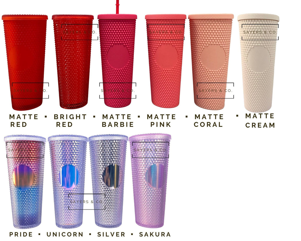 Custom Merry Mini Studded 24oz Double Walled Tumbler