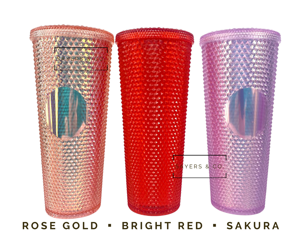 Custom Merry Mini Studded 24oz Double Walled Tumbler